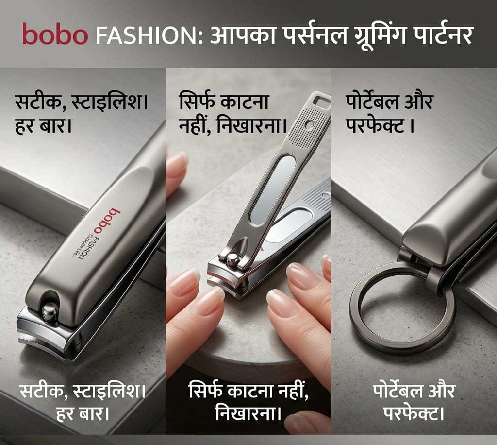 Stainless Steel Nail Cutter for Men & Women | Sharp Precision Nail Clipper - Image 2